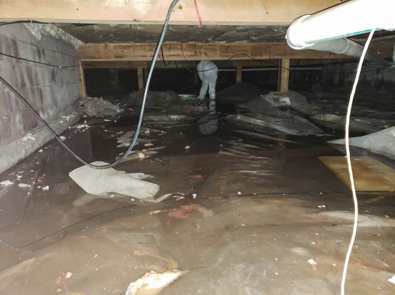 Crawl Space Water Elimination