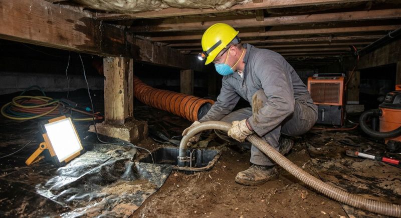 Crawl Space Water Elimination